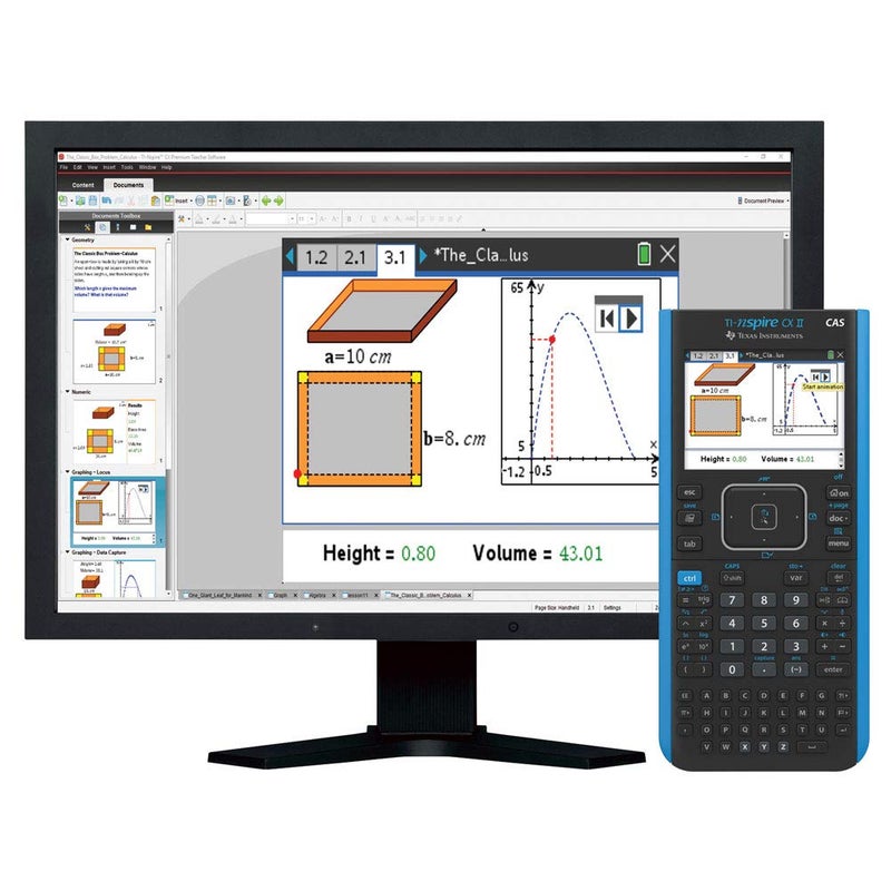 TEXAS INSTRUMENTS Texas Instrument Nspire CX II CAS Student Software Graphing Calculator - Image 3